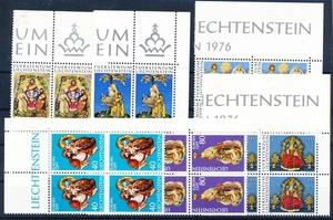LS51977 Liechtenstein 1976 Europa CEPT religious art nice blocks of 4 MNH - Picture 1 of 1