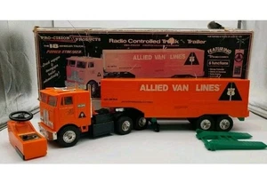 Pro-cision Power Streaker Allied Radio Controlled 18 Wheeler & Trailer Truck - Picture 1 of 15