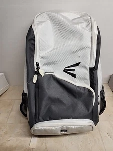 Easton Game Ready Baseball Softball Backpack Equipment Bag White Black Grey - Picture 1 of 13