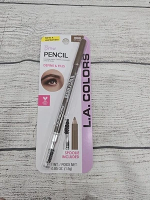 LA COLORS "SOFT BROWN" C68632 EYE BROW PENCIL SPOOLIE BRUSH COMBO DEFINE FILL — 第 1/2 张图片