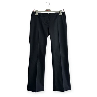 Prada Vintage Dark Blue Cotton Trousers Pants 2000s Era Size 46 IT Made in Italy - Image 1 of 4