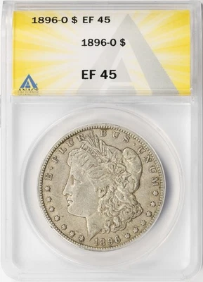 1896-O $1 Morgan Dollar ANACS EF45 - Image 1 of 4