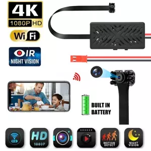 1080P 4K Cam HD Wireless WiFi Mini Security Night Vision Camera DVR W/ Battery - Picture 1 of 12