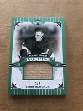 2021/22 LEAF LUMBER GAME USED TERRY SAWCHUK EMERALD #2/4