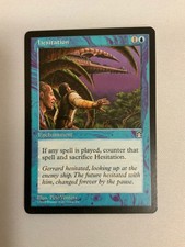 MTG Magic Hesitation Signed Back Artist Proof x1 Stronghold Pete Venters