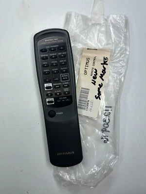Optimus System 727 Stereo Remote Control, Black - OEM NOS 3-Disc CD Player - Image 1 of 3