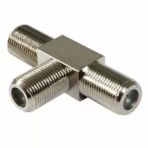 20 Stück, F-Stecker T Adapter F-Buchse auf 2 x F-Buchse Joiner Splitter - Bild 1 von 2
