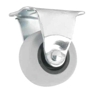 4PK Everbilt 2 in. Medium Duty Gray TPR Rigid Plate Caster with 90 lbs. Capacity - Picture 1 of 2