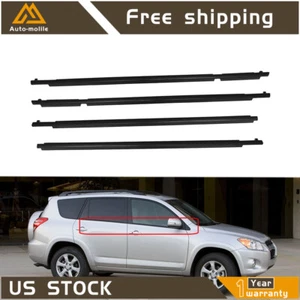Cinturón de sellado de molduras para molduras de tiras climáticas de ventana 4 piezas apto para Toyota RAV4 2009-2012 - Imagen 1 de 6