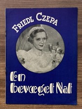 Konfetti Friedl Czepa Hans Holt Leo Slezak 1936 Danish Movie Program