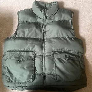 Chaleco DE COLECCIÓN St Johns Bay Hombres XL Verde Abrigo acolchado Cremallera Completa Aislado - Imagen 1 de 5