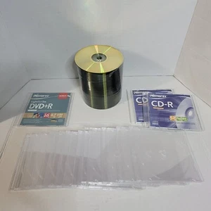 Paquete de CD y estuches en blanco + 1 DVD accesorios para computadora - Imagen 1 de 5