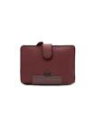 COACH Two-Fold Wallet Leather PNK Solid Color Women's 27968
