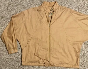London Fog Outdoors Unlimited Womens Jacket Size12R Lt Khaki Zipper Front Raglan - Picture 1 of 4