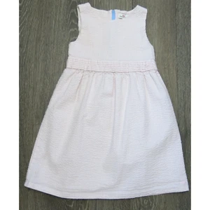 VINEYARD VINES Sleeveless Seersucker Dress Size 5 Girls Summer Stripe Pink White - Picture 1 of 9