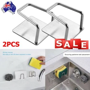 2PCS sponge holder Soap Hook Sinks Suction Holder Kitchen Dish Sink Rack DS - Picture 1 of 10