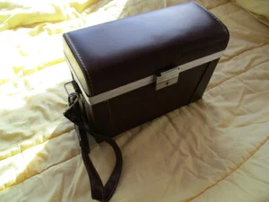 Hard shell camera case , faux leather in good condition, barely used - *Free P&P - Picture 1 of 12