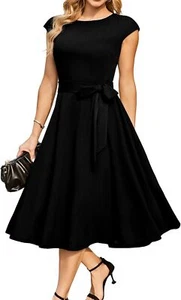 DRESSTELLS Cocktail Dress, Formal Wedding Guest Dresses for Women Modest Holiday - Picture 1 of 52