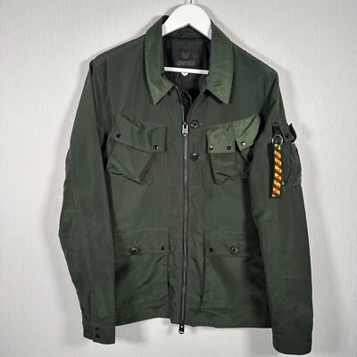 4Bidden Armed Jacket Khaki Green Men's Medium Full Zip Multi Pocket Combat - Image 1 of 4