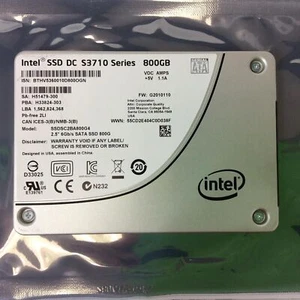 Intel DC S3710 Series 800GB SSD 2.5" SATA 6Gb/s Solid State Drive SSDSC2BA800G4 - Picture 1 of 1