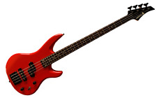 Samick Bass Stunning Apple Candy Red Bass Made In Korea Circa 1989 Wave Logo for sale