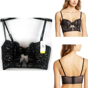 B.tempt'd by Wacoal Ciao Bella Longline Bra Night Black Size M NWOT 959244 - Picture 1 of 4