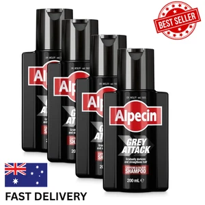 4X Alpecin Grey Attack Caffeine & Colour Shampoo - Picture 1 of 8