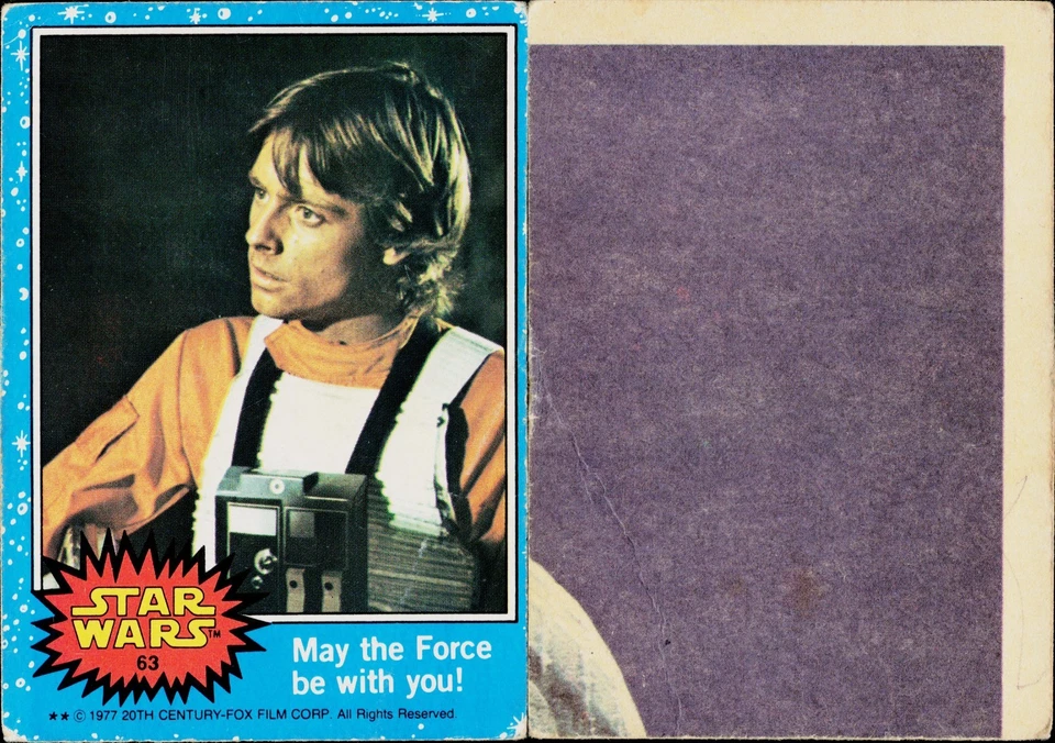 1977 Topps Star Wars (Reino Unido) #63 ¡Que la Fuerza te acompañe! Foto 1 de 1