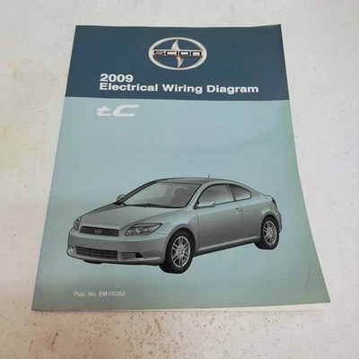 Manual de diagrama eléctrico de cableado Scion TC 2009. Libro de tienda OEM. Foto 1 de 3