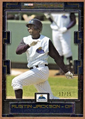 AUSTIN JACKSON - 2008 TRISTAR PROSPECTS PLUS GOLD RC /25 — 第 1/2 张图片