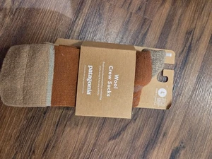 Patagonia Merino Wool Crew Socks Large NWT - Picture 1 of 2
