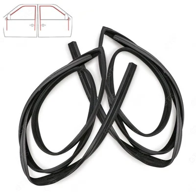 2X Front Glass Run Channel Door Rubber For Mitsubishi Mighty Max Cyclone 1990 Foto 1 de 4