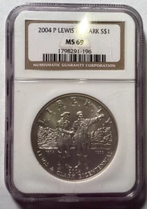 2004 P Lewis & Clark Liberty Dollar - Picture 1 of 2