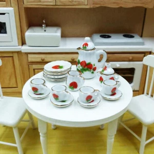 15Stücke / Set 1:12 Puppenhaus Miniaturgeschirr Porzellan Keramik Teetasse L'$r - Bild 1 von 13