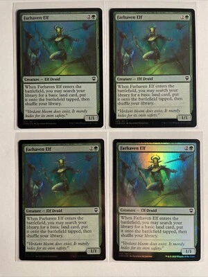 4x Mtg Commander Legend Farhaven Elf Foil NM/M Magic The Gathering - Bild 1 von 2