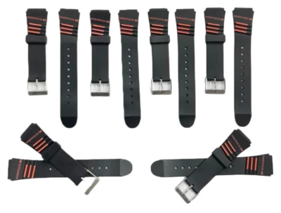 Water Resistant PVC Sport Watch Band Strap 19mm Fits Timex, Casio and others - Image 1 of 4