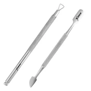 CUTICLE PUSHER & NAIL SCRAPER SET Professional Remover Tool UV Gel Nail Polish - Picture 1 of 11