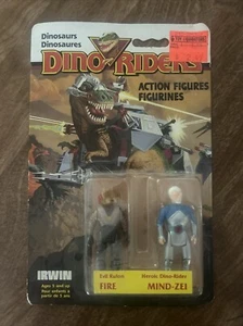 Vintage 1987 Tyco Toys Dino Riders FIRE and MIND ZEI. Unopened - Picture 1 of 2