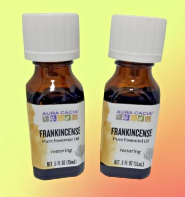 2 Pack Aura Cacia  Pure Essential Oil Frankincense - 0.5 fl oz, 2 PACK, New Look - Image 1 of 2
