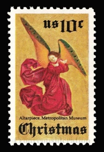 1974 Scott #1550 .10¢ CHRISTMAS ANGEL CHURCH ALTERPIECE - VF-MNH-OG Single - Picture 1 of 1