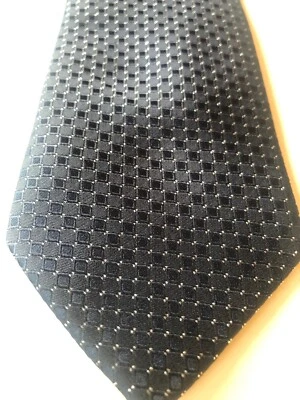 Corbata trasera Stafford Tailored Culture para hombre con puntos plateados brillantes de 60”x3” Foto 1 de 3