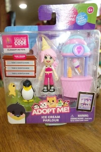 Jazwares Adopt Me; Ice Cream Parlour 5 Piece Play-Set w/ Task Board & Virt. Code - Picture 1 of 9