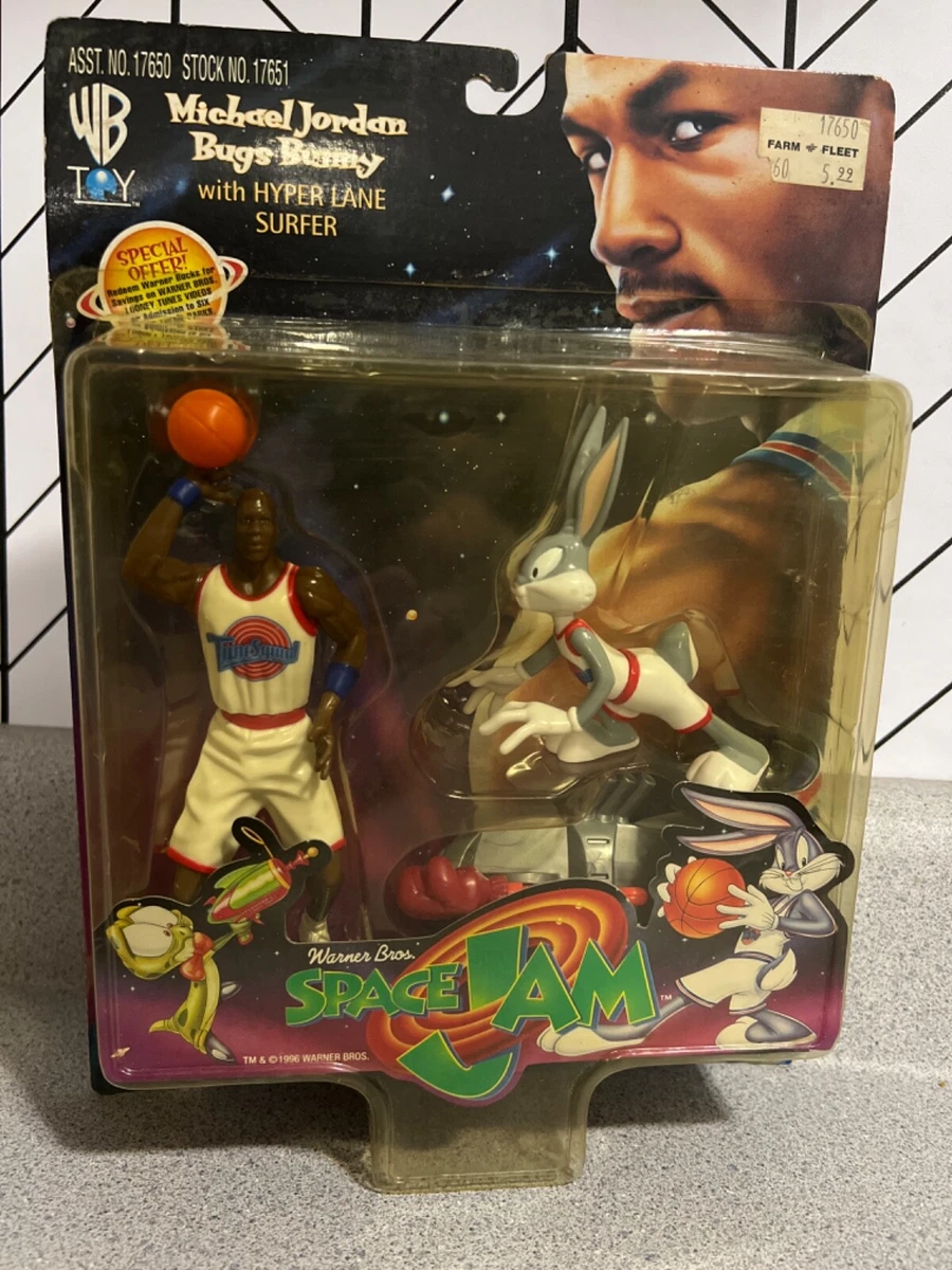レアMichaelJordanTeeTimeフィギュアSpace Jam1996 Vintage 1996 Space Jam MICHAEL JORDAN Tune Squad Basketball Action