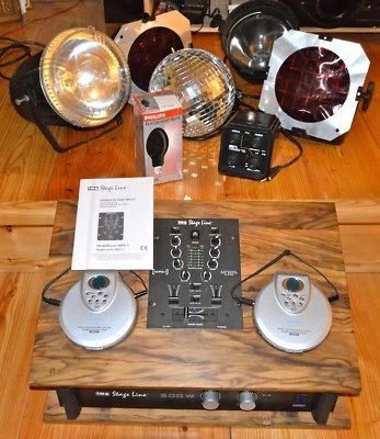 DISCO AUSRÜSTUNG MIT SEMIPROFESSIONELLER LICHTANLAGE - Bild 1 von 4