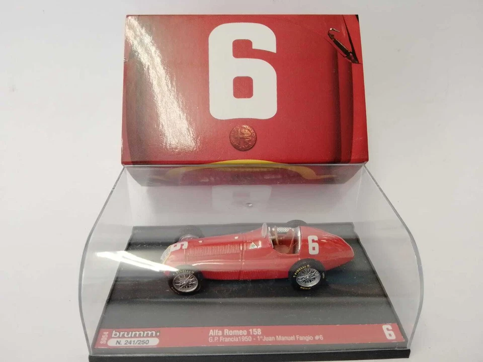 Brumm Bms054 ALFA ROMEO 158 J.m.fangio 1950 N.6 Winner France GP 1 43