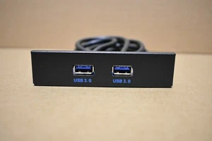 Excelity 2-Port 20-Pin USB 3.0 Floppy Disk Bay Hub Bracket - Picture 1 of 4