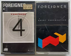 2x FOREIGNER CASSETTE TAPE ALBUMS "4" & AGENT PROVOCATEUR JOB LOT BUNDLE ROCK - Picture 1 of 3