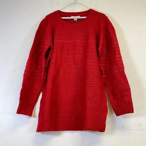 Liz Claiborne Sweater Pullover Long Sleeve Crew Neck Burgundy Size Large (L) NWT - Picture 1 of 16