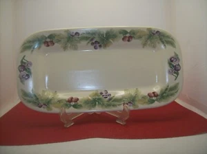 Pfaltzgraff Jamberry Rectangular Bread Tray 13” x 6.5" Platter Country Core - Picture 1 of 3