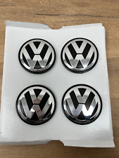 4 x Genuine Brand New VOLKSWAGEN VW CENTRE CAP BADGE Emblem 000071213D